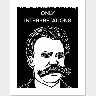 FRIEDRICH NIETZSCHE quote .11 - ink portrait Posters and Art